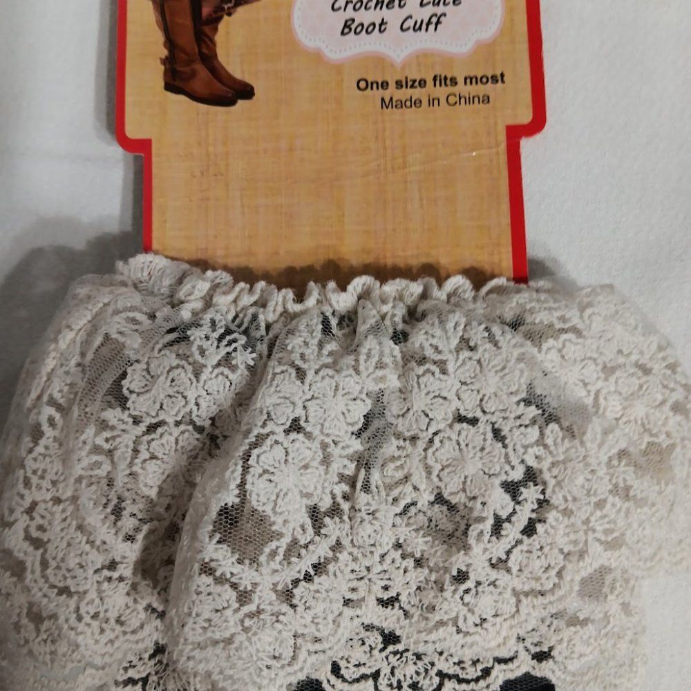 Crochet lace Boot Cuff - Picture 3 of 5